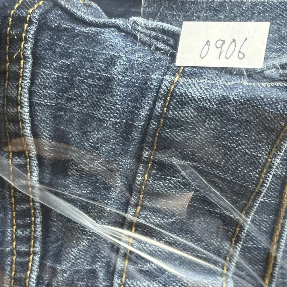 Levis Jeans Mens 34x32 505 Blue Denim Regular Straight Medium Crosshatch Wash